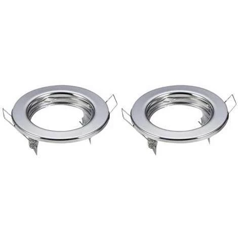 V-TAC Plafond Rond GU10 Pour Spot LED - 2pcs/box Mod. VT-778 SKU 3586 - Chrome 1 V-TAC Plafond Rond GU10 Pour Spot LED - 2pcs/box Mod. VT-778 SKU 3586 - Chrome