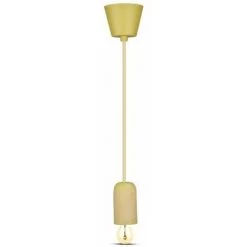 Suspension Luminaire Pour Ampoule LED E27 Concrete Jaune Vt-7668 V-TAC