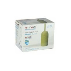 Suspension Luminaire Pour Ampoule LED E27 Concrete Jaune Vt-7668 V-TAC -V-TAC Soldes 7915044 4