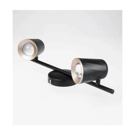 V-TAC VT-812 Applique Murale LED 2x6W Double Tête Noir Corps Rotatif Blanc Chaud 3000K IP20 - SKU 8255 3 V-TAC VT-812 Applique Murale LED 2x6W Double Tête Noir Corps Rotatif Blanc Chaud 3000K IP20 - SKU 8255 – Image 3