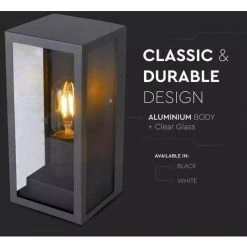 V-TAC Applique Murale E27 Rectangulaire Extérieure IP44 8 V-TAC Applique Murale E27 Rectangulaire Extérieure IP44 -V-TAC Soldes 9533786 4